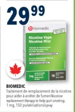 Familiprix BIOMEDIC Nicotine replacement therapy to help quit smoking offer