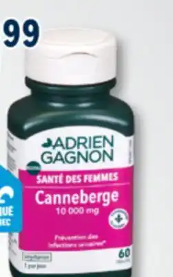 Familiprix Adrien Gagnon Women's health cranberry offer