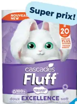 Familiprix Cascades Fluff Excellence soft bathroom tissue rolls - Jumbo 12un offer