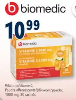 Familiprix BIOMEDIC, Vitamin C, Effervecent powder, 1000 mg, 30 sachets offer