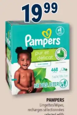 Familiprix Pampers Free & Gentle fragrance free wipes 6x78un offer