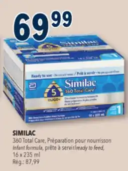 Familiprix Similac 360 Total Care milk-based iron-fortified infant formula Step 1 offer