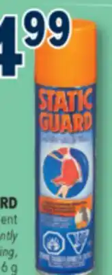 Familiprix STATIC GUARD instantly eliminates static cling offer