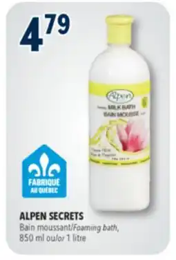 Familiprix Alpen Secrets foaming milk bath Magnolia Petals offer