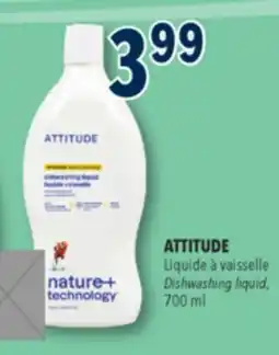 Familiprix Attitude Nature+ citrus zest dishwashing liquid 700ml offer