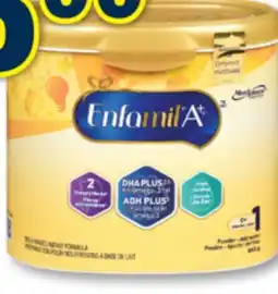 Familiprix Enfamil A+ infant formula 663g offer