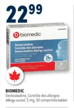 Familiprix Biomedic non-drowsy allergy control tablets 30un offer