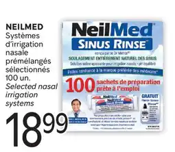 Brunet NEILMED Systèmes d'irrigation nasale prémélangés sélectionnés offer
