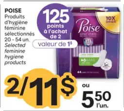 Brunet POISE Produits d'hygiène féminine sélectionnés offer
