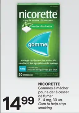 Brunet NICORETTE Gommes à mâcher pour aider à cesser de fumer offer