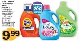 Brunet TIDE, DOWNY, GAIN, IVORY NEIGE, BOUNCE Détergents et assouplissants pour la lessive sélectionnés offer