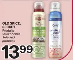 Brunet OLD SPICE, SECRET Produits sélectionnés offer