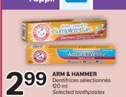 Brunet ARM & HAMMER Dentifrices sélectionnés offer