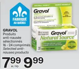 Brunet GRAVOL Produits anti-nausée sélectionnés offer