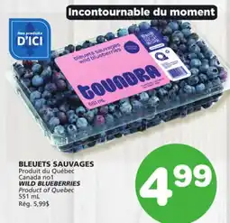 Marches Tradition WILD BLUEBERRIES offer