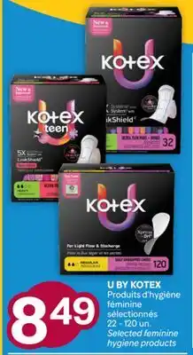 Brunet U BY KOTEX Produits d'hygiène féminine sélectionnés offer