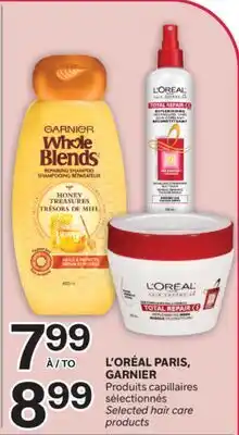Brunet L'ORÉAL PARIS, GARNIER Produits capillaires sélectionnés offer