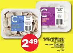 Marches Tradition COMPLIMENTS WHOLE OR SLICED WHITE MUSHROOMS offer