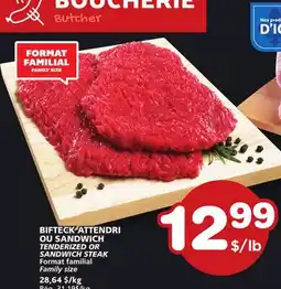 Marches Tradition TENDERIZED OR SANDWICH STEAK offer