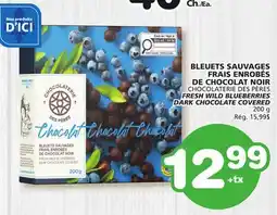 Marches Tradition CHOCOLATERIE DES PÈRES FRESH WILD BLUEBERRIES DARK CHOCOLATE COVERED offer