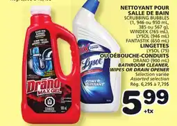 Marches Tradition LYSOL (75) OR DRANO (900 mL) BATHROOM CLEANER, WIPES OR DRAIN OPENER offer