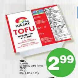 Marches Tradition SUNRISE TOFU offer