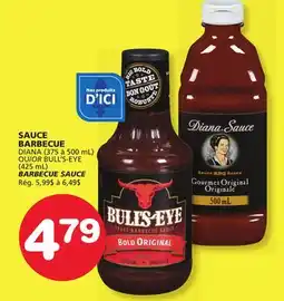Marches Tradition DIANA (375 to 500 mL) OR BULL'S-EYE (425 mL) BARBECUE SAUCE offer