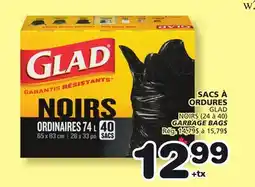 Marches Tradition GLAD GARBAGE BAGS offer