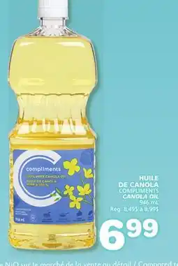 Marches Tradition COMPLIMENTS CANOLA OIL offer