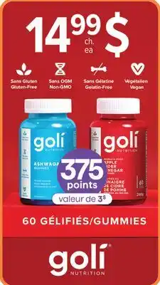 Jean Coutu goli NUTRITION GUMMIES offer
