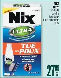 Jean Coutu NIX Ultra Lice products offer