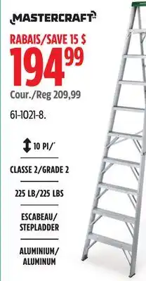 Canadian Tire ESCABEAU offer