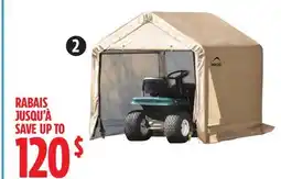 Canadian Tire Shelterlogic Waterproof Peak Shed offer