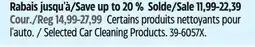 Canadian Tire Selected Car Cleaning Products offer