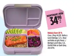 Canadian Tire Bentgo Lunch Box, 1.2L. Orchid Pink or Dark Grey offer