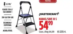Canadian Tire Mastercraft CSA GRADE 1, 250 LBS, STEPSTOOL, STEEL offer