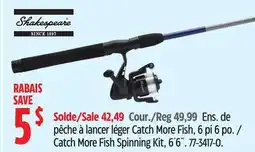Canadian Tire Catch More Fish Spinning Kit, 6´6˝ offer