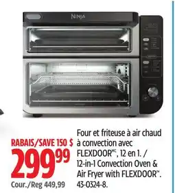 Canadian Tire Ninja 12-in-1 Convection Oven & Air Fryer with FLEXDOOR offer