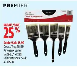 Canadian Tire Premier Mixed Paint Brushes offer