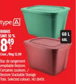 Canadian Tire Mastercraft Restore Stackable Storage Tote offer