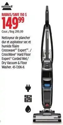Canadian Tire Bissell CrossWave Hard Floor Expert Corded Wet/ Dry Vacuum & Floor Washer offer
