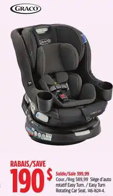 Canadian Tire GRACO Easy Turn Rotating Car Seat offer
