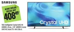 Canadian Tire Samsung 43˝ U8000 Crystal UHD 4K Smart TV offer