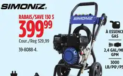 Canadian Tire SIMONIZ Pressure Washer offer