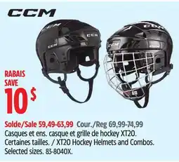 Canadian Tire XT20 Hockey Helmets and Combos offer
