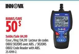Canadian Tire Lecteur de codes OBD2 5020RS avec ABS offer