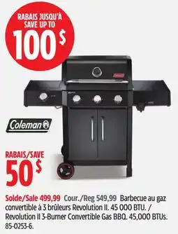 Canadian Tire COLEMAN Revolution II 3-Burner Convertible Gas BBQ offer