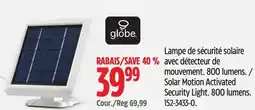 Canadian Tire GLOBE Solar Motion Activated Security Light offer