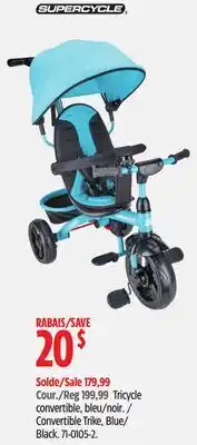 Canadian Tire Supercycle Convertible Trike offer