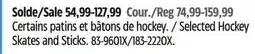 Canadian Tire Selected Hockey Skates and Sticks offer